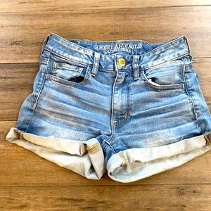 5 for $25 AE‎ hi-rise shortie raw hem